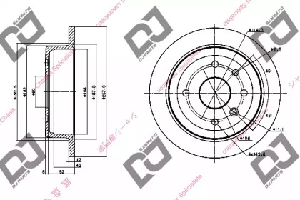 Тормозной диск DJ PARTS BD1091